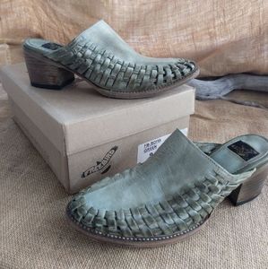Freebird Sofia mule in green